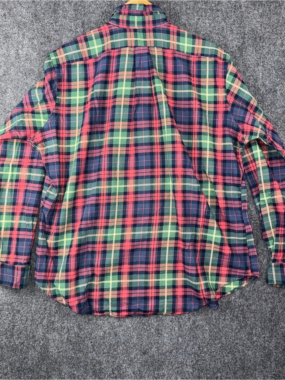 Ralph Lauren Shirt Mens XL Multicolor Plaid Button Front Long Sleeve Classic